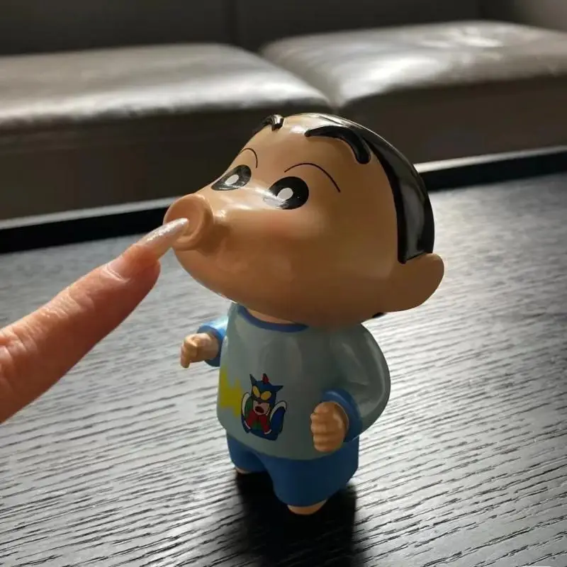 Anime Crayon Shin-Chan Figurine Nohara Shinnosuke Action Figures Beeping Mouth Pvc Model Collection Toys Decoration Birthday Gif