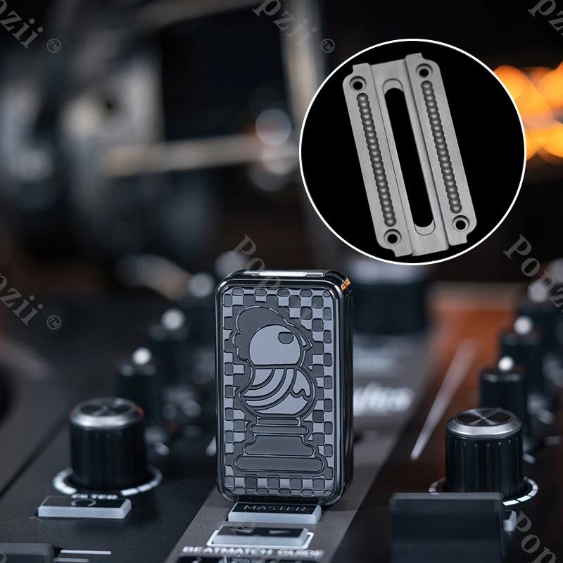 YEDC&01EDC Zirconium Colorful Hand Carving Mechanical Slider Slide Fidget Toy Slider Fidget Anxiety Toys