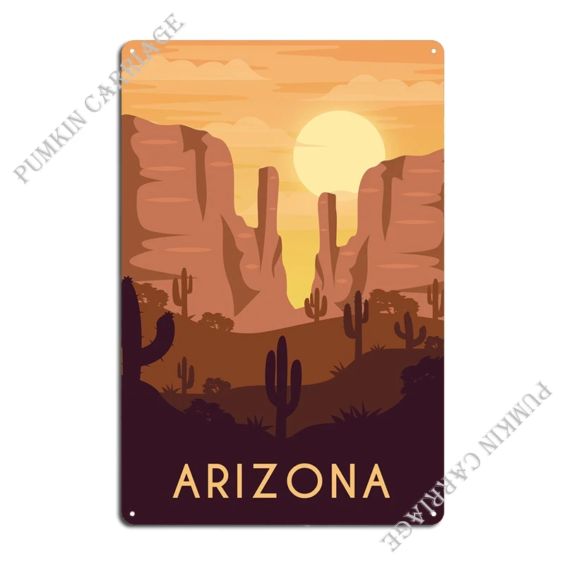 Arizona Metal Signs Designing Create Painting Retro Plaques Tin Sign Poster