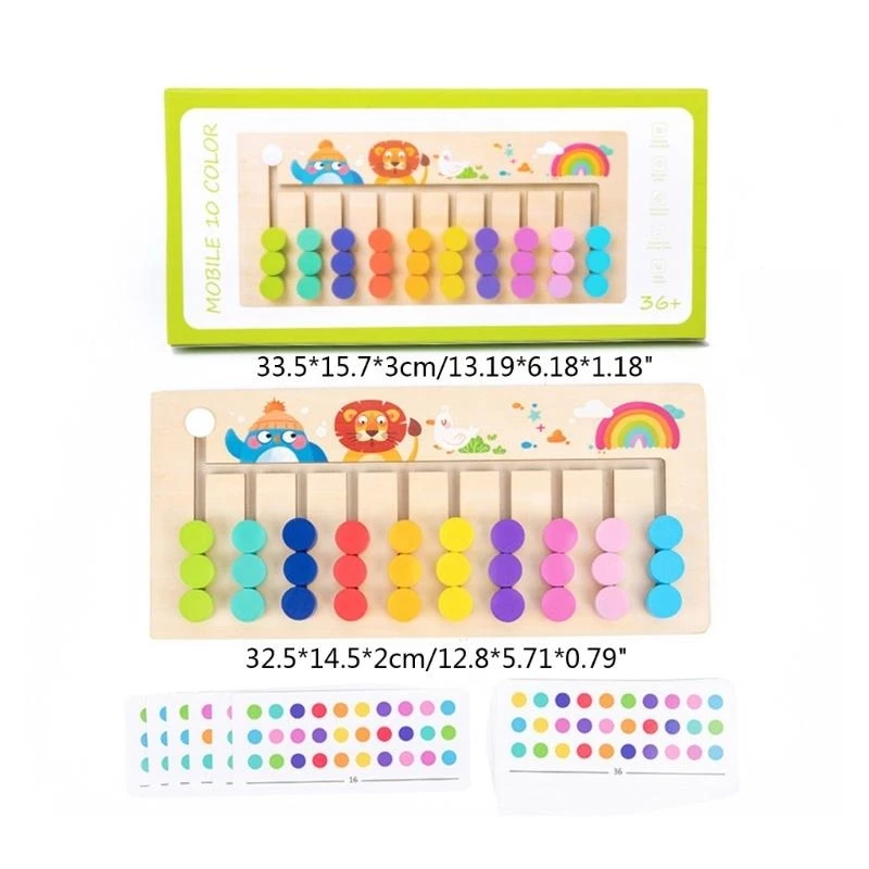 学習玩具 木製パズル カラーマッチングロジックゲーム 教育旅行玩具 対象年齢 3 4 5 歳 幼児 子供 15UB