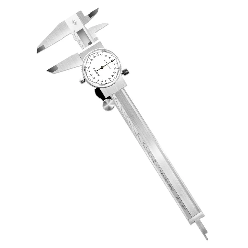 With table caliper 0-150-200-300MM two-way shockproof high-precision stainless steel pointer vernier caliper