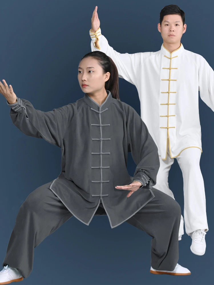 

Winter Fleece Tai Chi Clothing Warm Kung Fu Clothes Martial Arts Uniform for Men for Women Thick