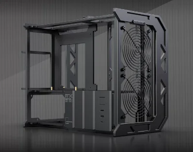 Open Frame All Aluminum CNC ITX PC Case, Modular Water Cooling MOD Gaming Chassis