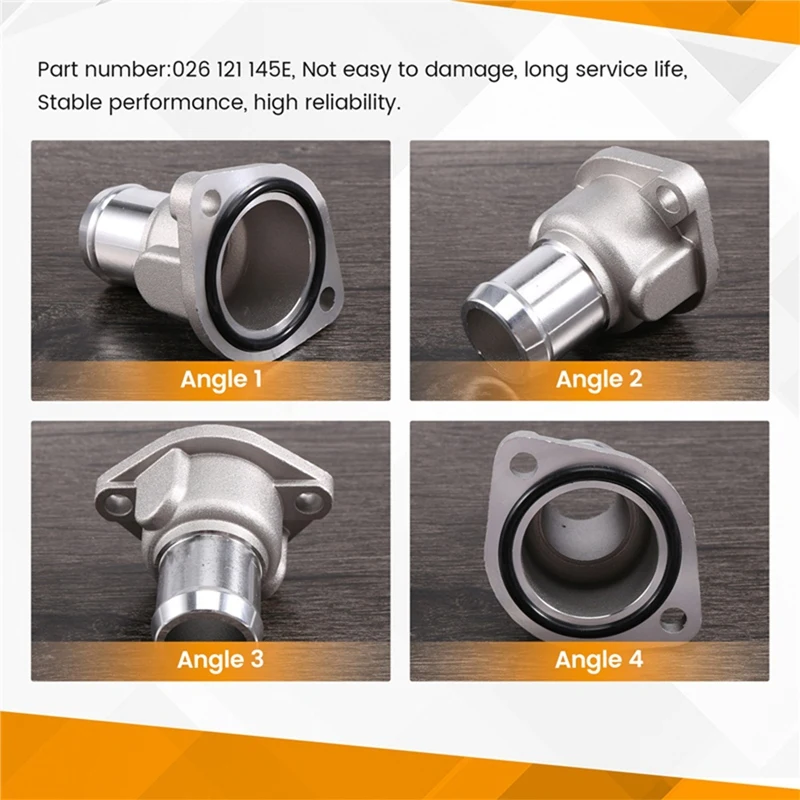 Radiator Coolant Hose Connector Flange 026121145E For VW Golf A6 Seat J Etta Santana Scirocco Passat B3 B4 Lupo Caddy