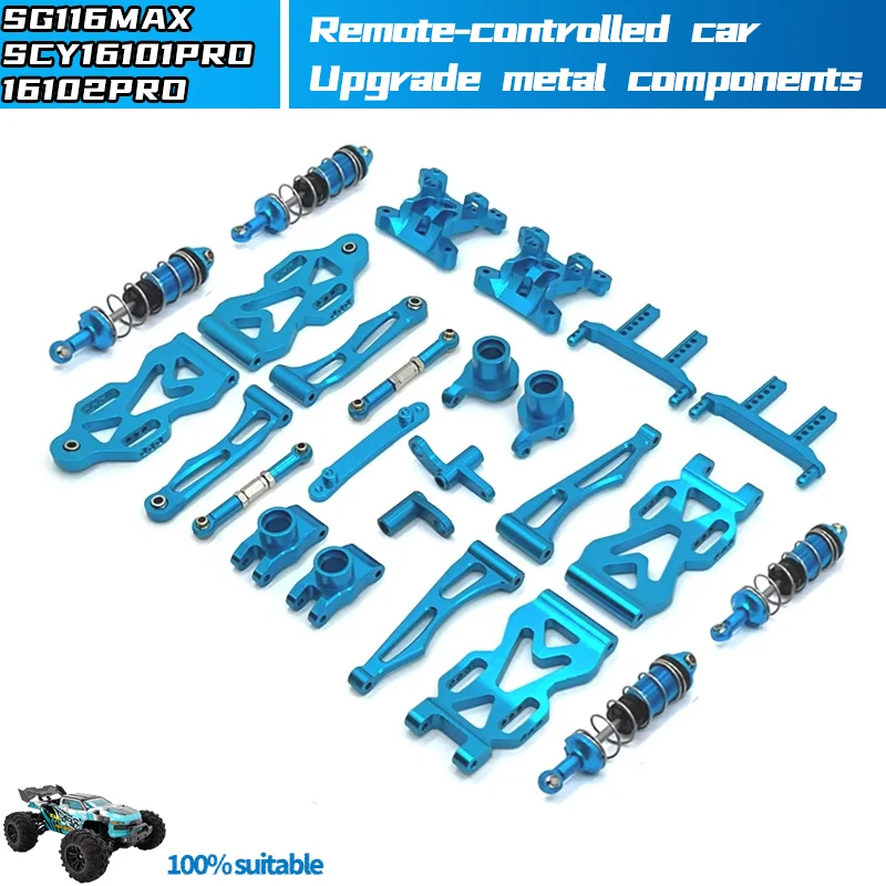 SG116MAX and SCY 16101 16102 16103  Pro RC Car 1:16 Blue Upgraded Metal Spare Parts Model 4WD/Original Spare car accessories