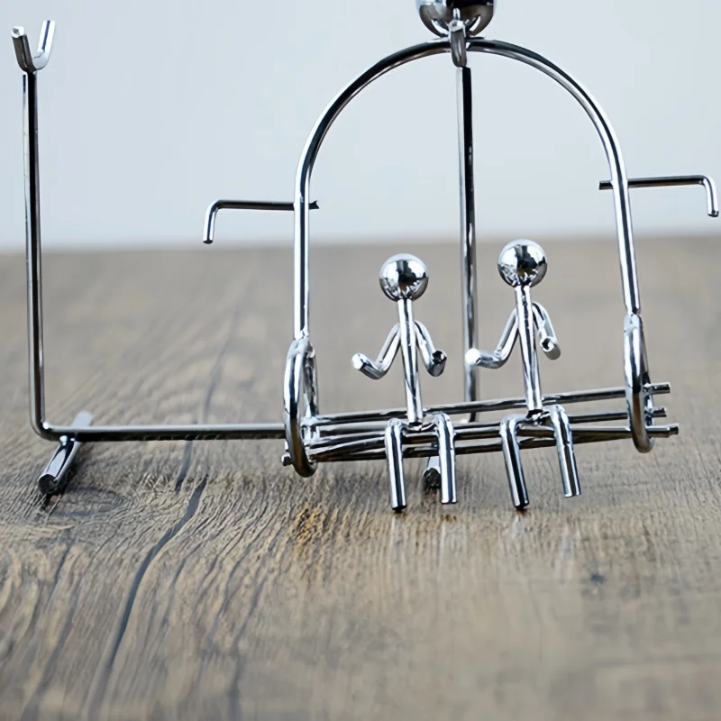 1 قطعة عشاق سوينغ الحركية الفن التوازن دليل سوينغ الميكانيكا الفيزيائية الضغط المنزل مكتب سطح المكتب الديكور هدية للطفل