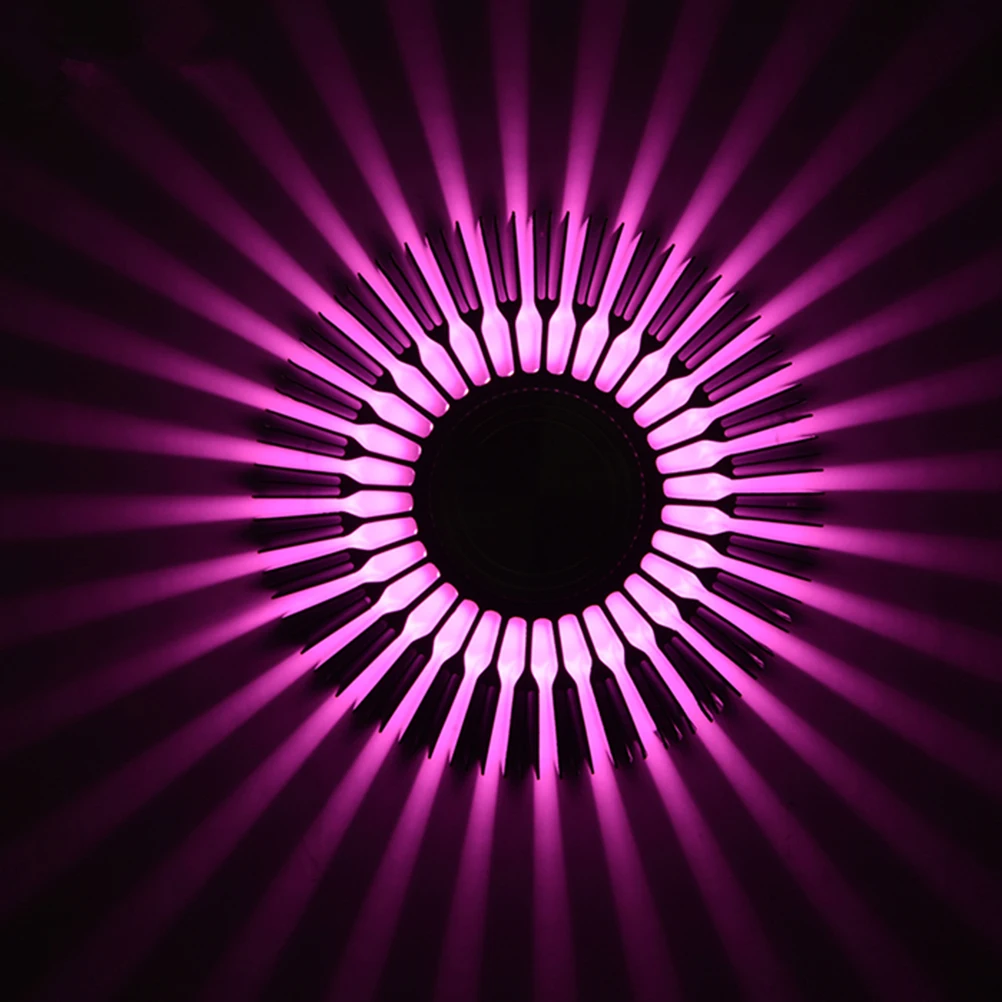 

Super Bright Led Wall Lamp 3W Purple Aluminum Surface Mounted Ceiling Light For Decoration Energy Saving