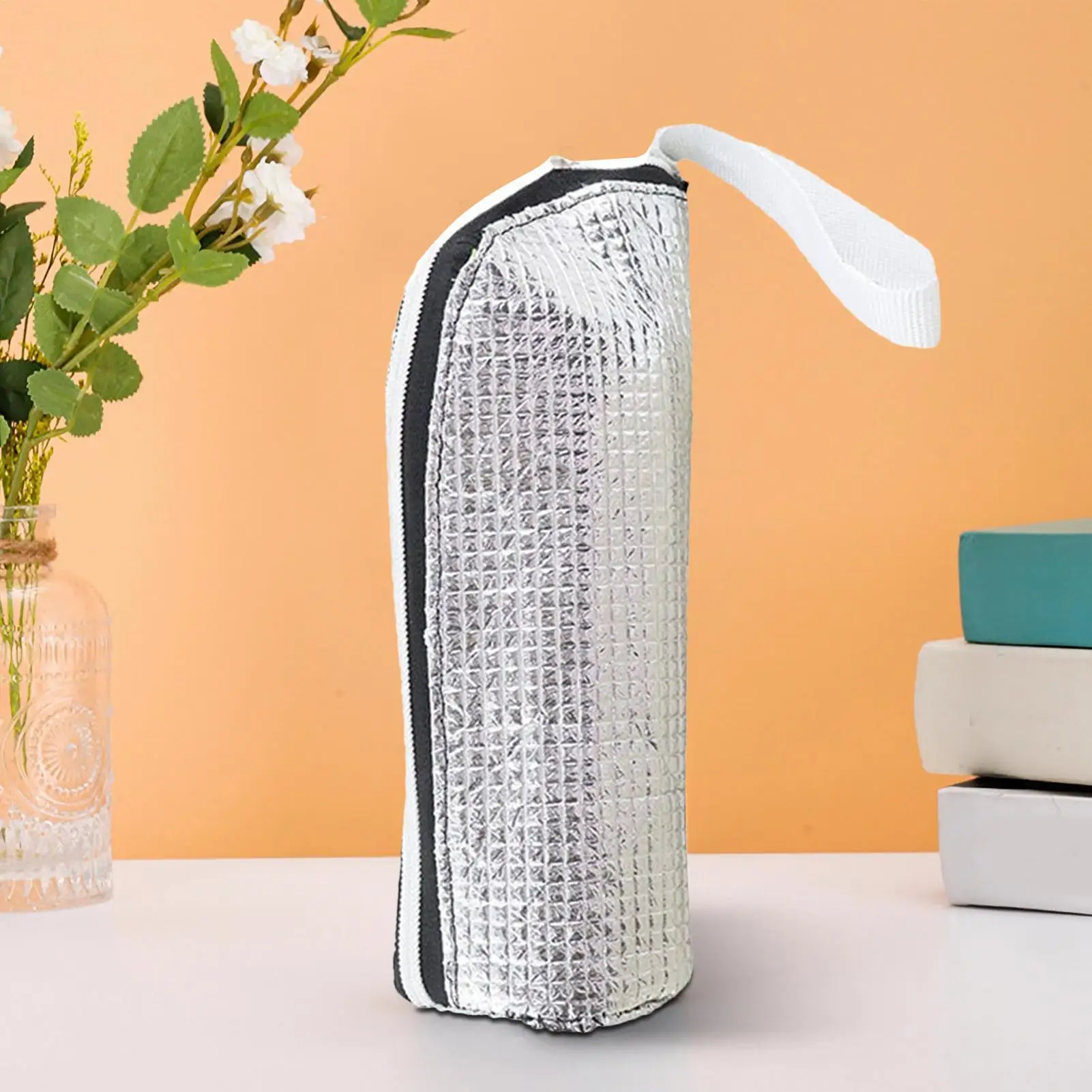 Isoliertasche täglich tragbare Isoliertasche Aluminiumfolie tragbar kann Wasserbecher-Isolierabdeckung hängen Wasserflaschenabdeckung