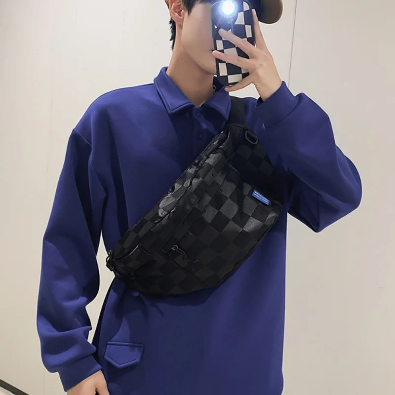 Große Kapazität Frauen Taille Taschen Mode Brust Tasche Unisex Straße Hip-hop Schulter Umhängetasche Outdoor Sport Fanny Pack Gürtel tasche – Detail 7
