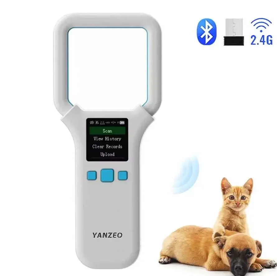 Upgraded Pet Microchip Reader Scanner, 500 Data Storage, Wireless BT