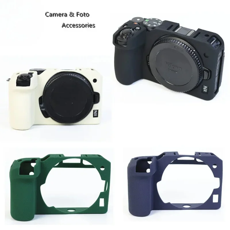 

For Nikon Z30 silicone camera bag anti-skid texture design mirrorless Armor Skin case protective body cover