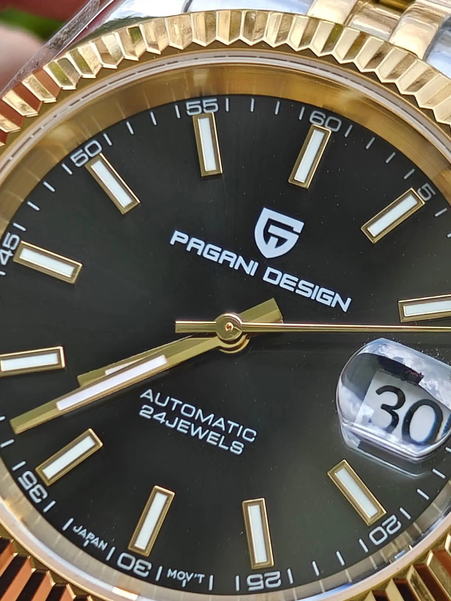 2025 جديد PAGANI تصميم DD40 اثنين من لهجة الرجال الساعات الميكانيكية العلامة التجارية الفاخرة ساعة أوتوماتيكية الرجال 100 متر مقاوم للماء الساعات للرجال