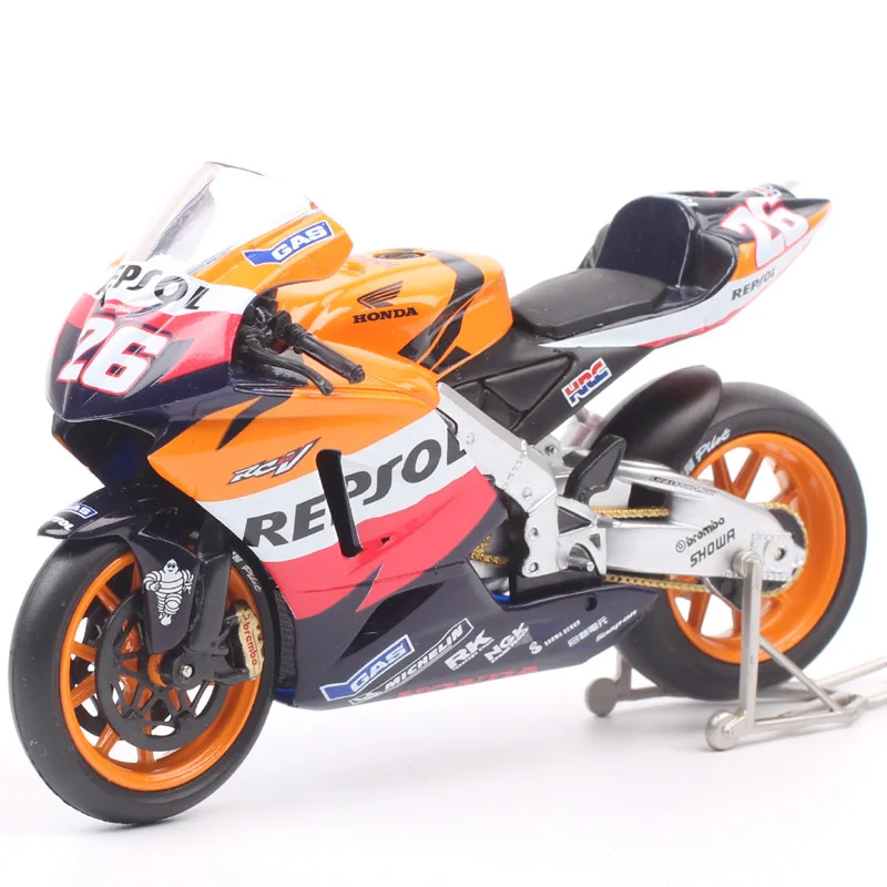 Guiloy 1/12 Skala Honda RC212V Repsol # 26 Dani Pedrosa 2006 Motocykl GP Model Wyścigowy Odlewane Figurki i Zabawki Prezent