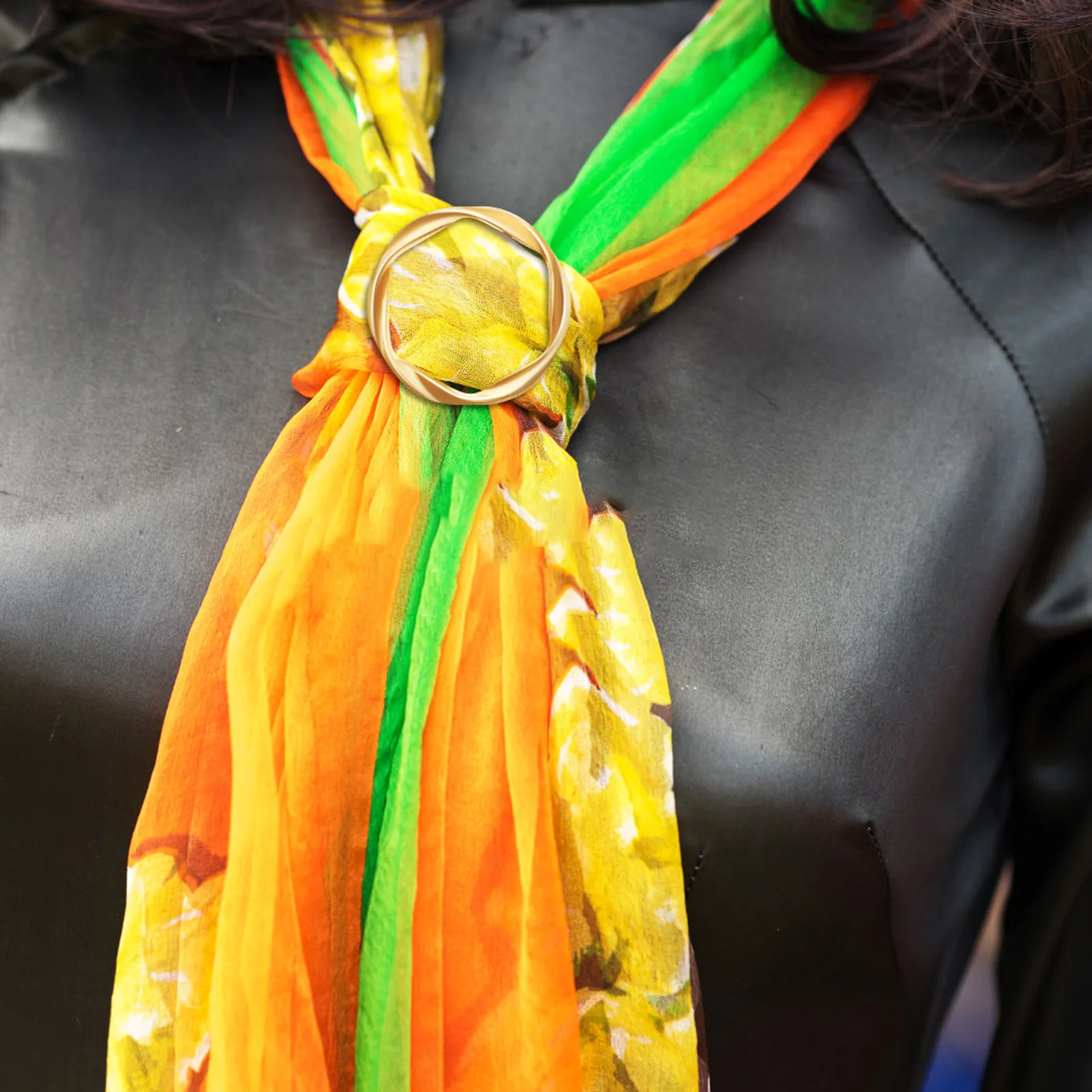 

3pcs Shirt Knot Ring Minimalist Beaded Twisted Rhinestone Cinch Clip For Women Scarf Shawl Tie Holder Clothing Accessory