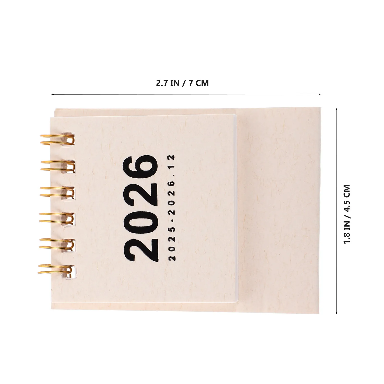 2026 Standing Desk Calendar Mini Flip Style Daily Schedule Planner Compact Portable Time Management Tool for Office Home Study