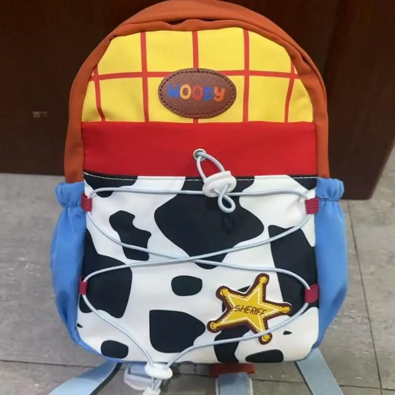 

Рюкзак на молнии с принтом Disney Buzz Lightyear Woody, 26 см, двухслойный, для хранения, большой вместимости, для путешествий, для студентов, подарок на день рождения
