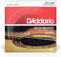 EZ930 13-56Music Accessory 85/15 Bronze Acoustic Guitar Strings For 6Strings Rich Tone Bright Sound Best Choice For Music Lovers