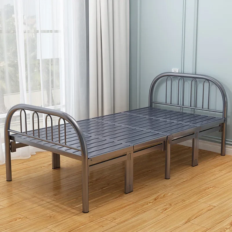 

All-steel frame rollaway bed Single double portable folding high-quality bed for outgoing folding beds