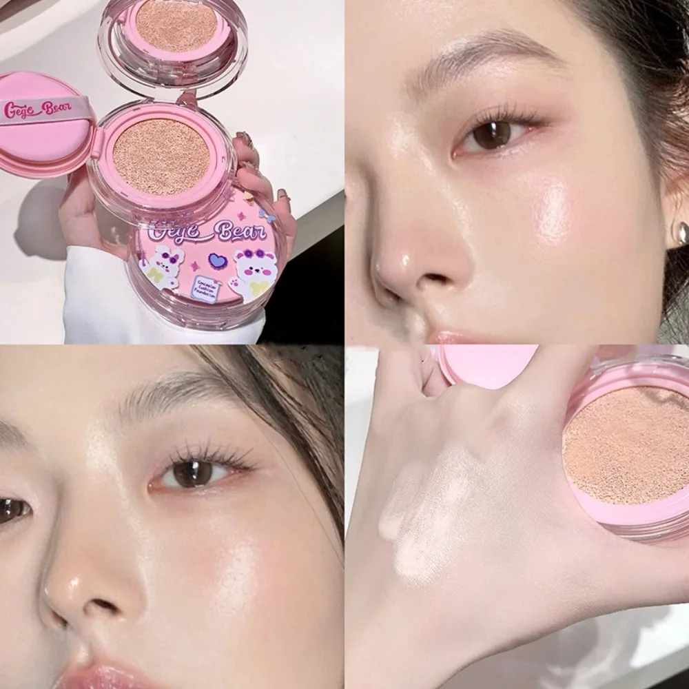 คอนซีลเลอร์แอร์คุชชั่น ซีซีครีม ติดทนนาน ปรับผิวให้กระจ่างใส รองพื้นชนิดน้ำปกปิดสูง บีบีครีมให้ความชุ่มชื้น เครื่องสำอางแต่งหน้า