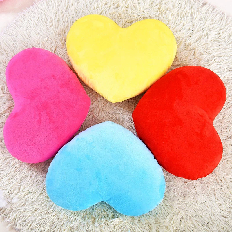 Cute Heart Shaped Plush Pillow Soft Sleeping Pillow Living Room Decor Valentine's Day Gifts Comfortable Love Pillow Sofa Cushion