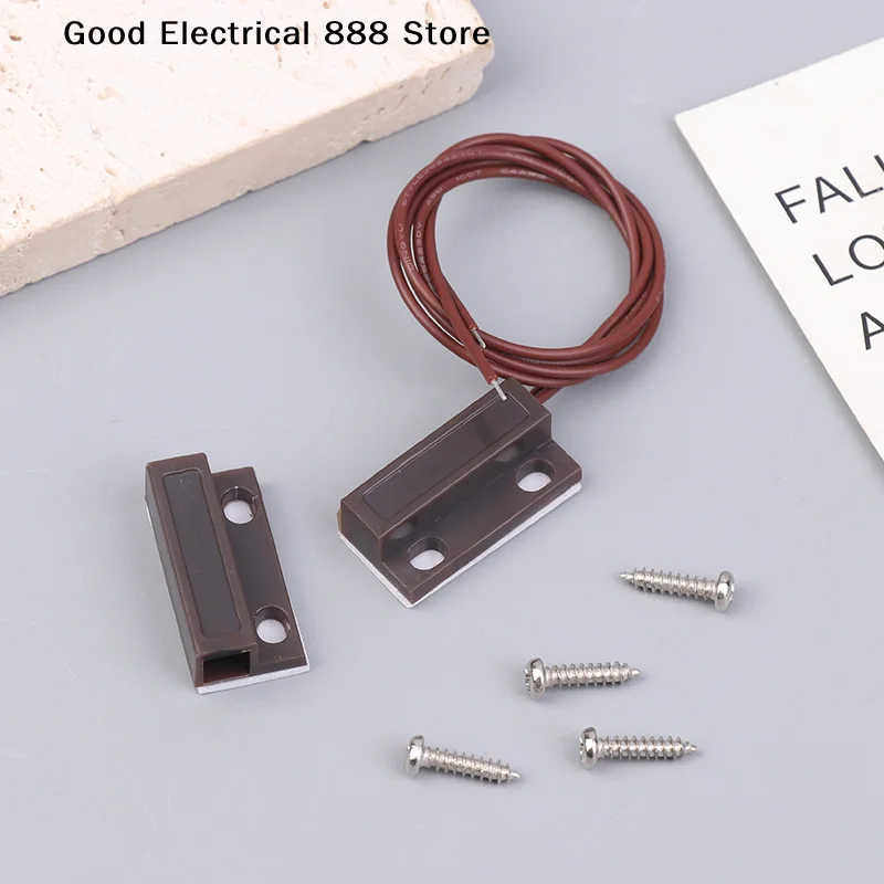 【GE】MC-38A Magnetic Switch wired Door And Window Sensor Detector Magnetic Switch NC/NO, Suitable For Home Security Alarm System