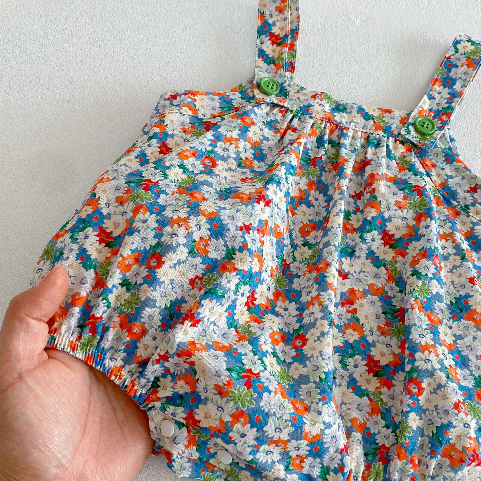Sac à fleurs pour bébé de 0 à 5 ans, vêtements d'été coréens pour enfants, Camisoles pour femmes, body tendance
