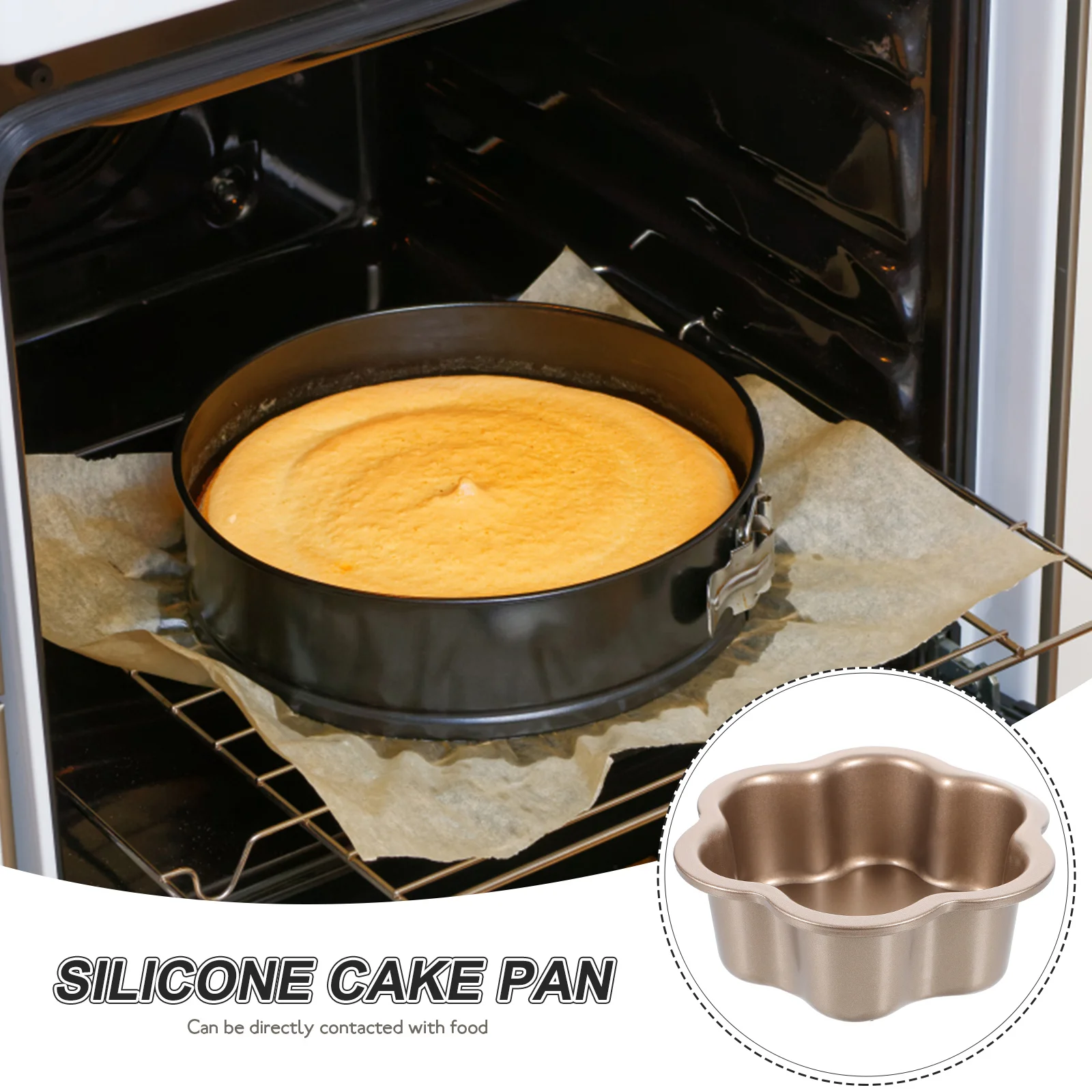 

Plum Blossom Cake Mold Baking Flower Diybaking Pan Pans for Non Stick