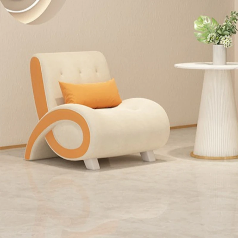 

cream wind sofa chair living room balcony comfortable white single chair light luxury mobili per il soggiorno designer furniture