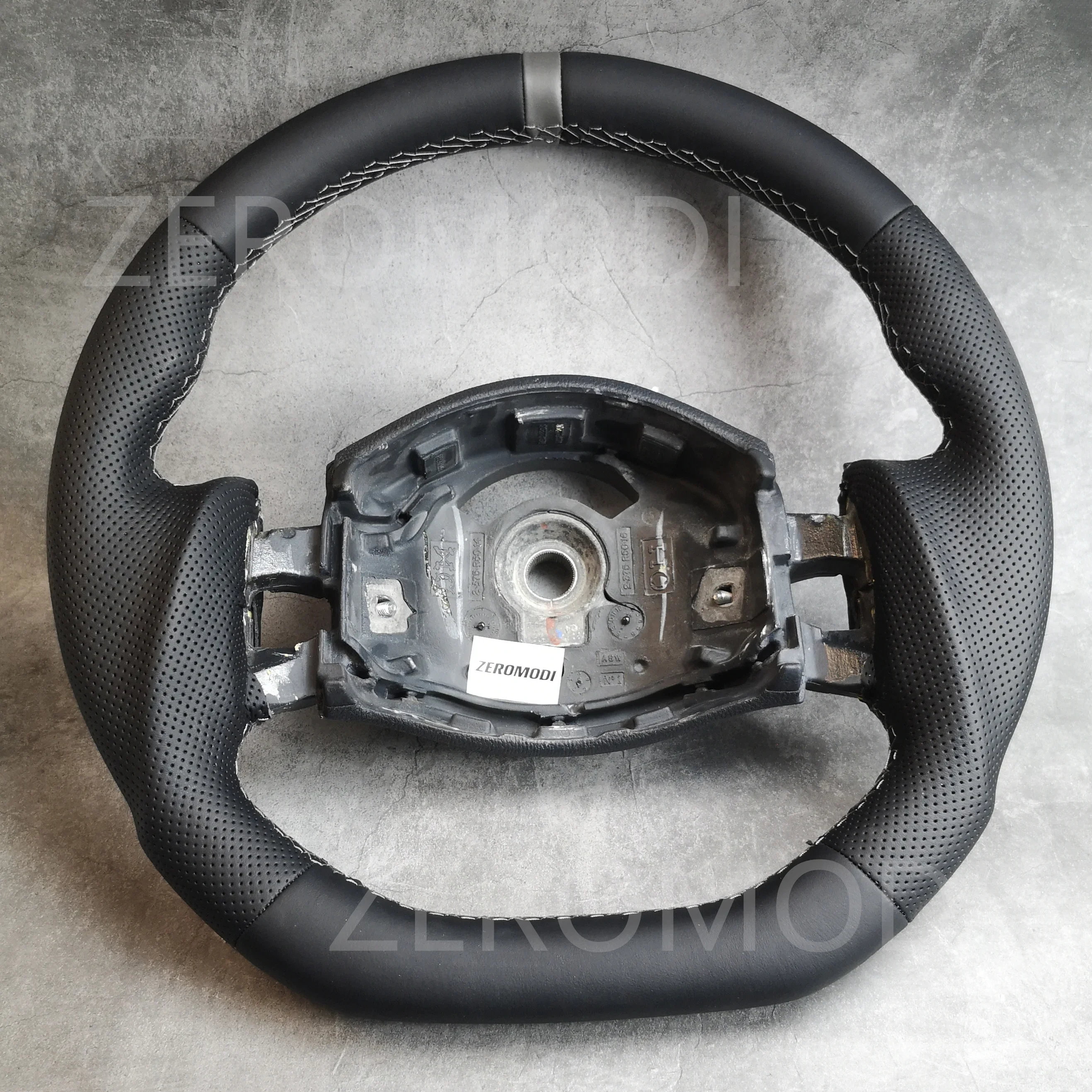 For BMW MINI R50 52 R53 R56 One Cooper Flat Bottom Leather Steering Wheel