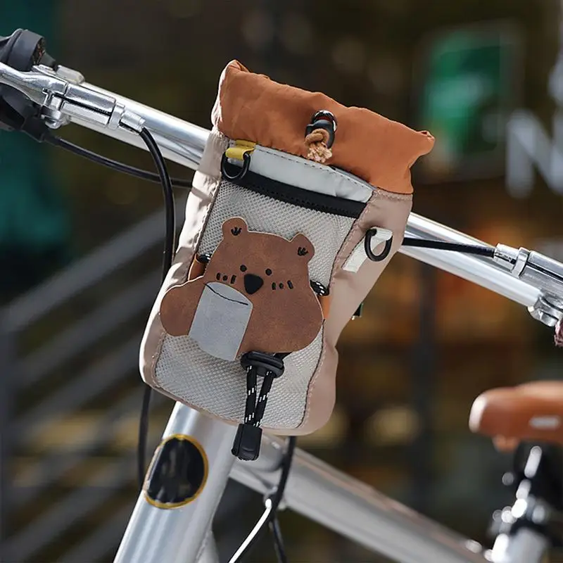 

Water Bottle Holder For Bike Insulated Handlebar Bag Waterproof Insulated Bottle Pouch For Scooter Handlebar Camping Hiking