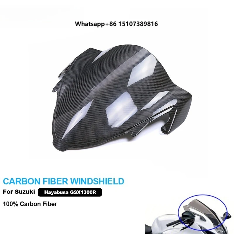 

100% 3K Carbon Fiber Accessories Motorcycle Body Parts Windshield Fairing for GSX1300 R Hayabusa 2021-2023