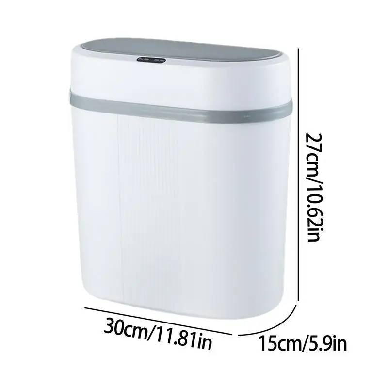 Automatic Touchless Trash Can Smart Waste Basket Motion Sensor Trash Bin Space-Saving Slim Garbage Bin Large Capacity Motion