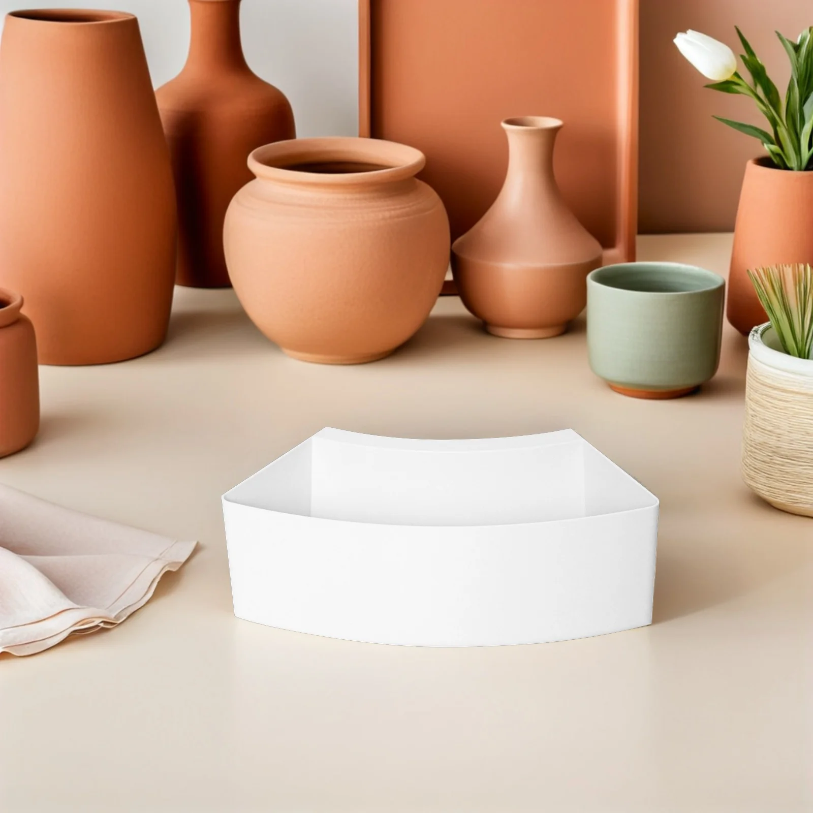 

12.18x4.72x3.54 Inch Ceramic Tool Organizer Box Heavy Duty Plastic Pottery Supply Holder Maximize Workspace Efficiency Pottery