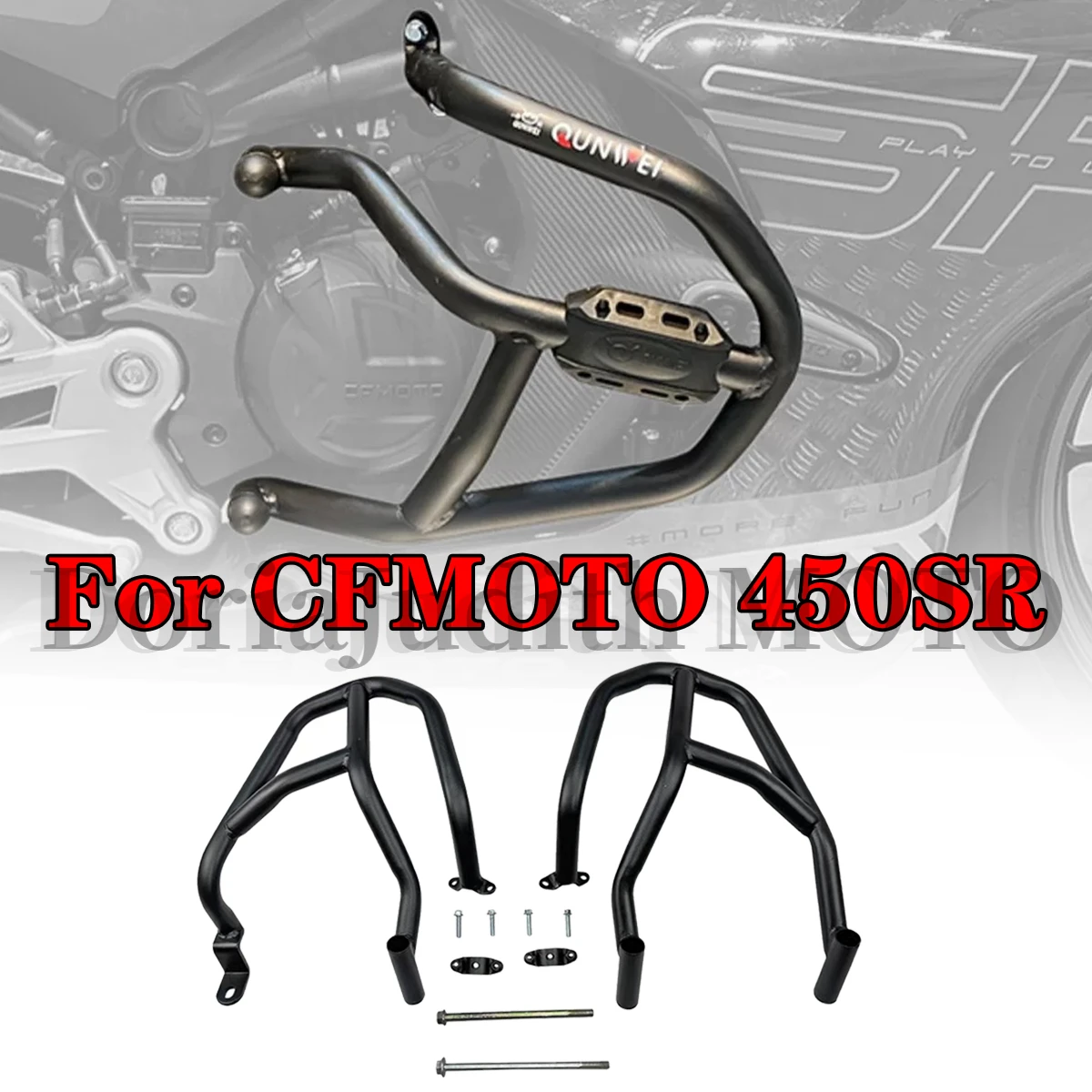 

For CFMOTO 450SR Engine Guard Crash Bar Bumper Body Falling Protection for CF MOTO 450 SR CF450SR Motorcycle Accessories