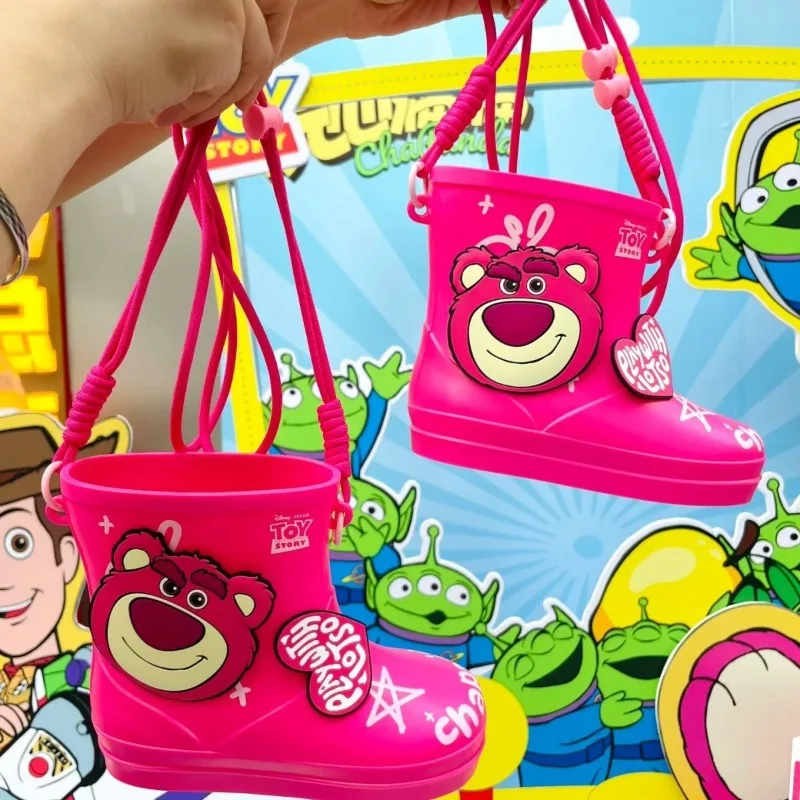 

Товары в стиле аниме, милый мультфильм Диснея Лотсо, персонализированная обувь, сумки для ботинок, креативный плюшевый рюкзак через плечо, праздничный подарок