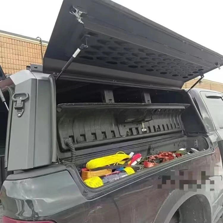 Fly Wing 4x4 Manual Locking Waterproof Steel Pickup Truck Hardtop Camper Truck Canopy For Dodges RAM 1500 5.7ft With Ram Box