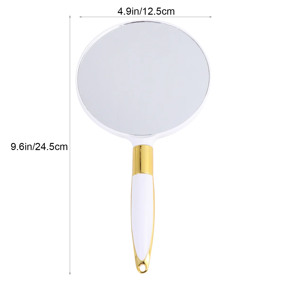 Vintage stijl make-upspiegel Handspiegel Draagbaar voor vrouwen Compact licht gebruik High Definition Shine Surface