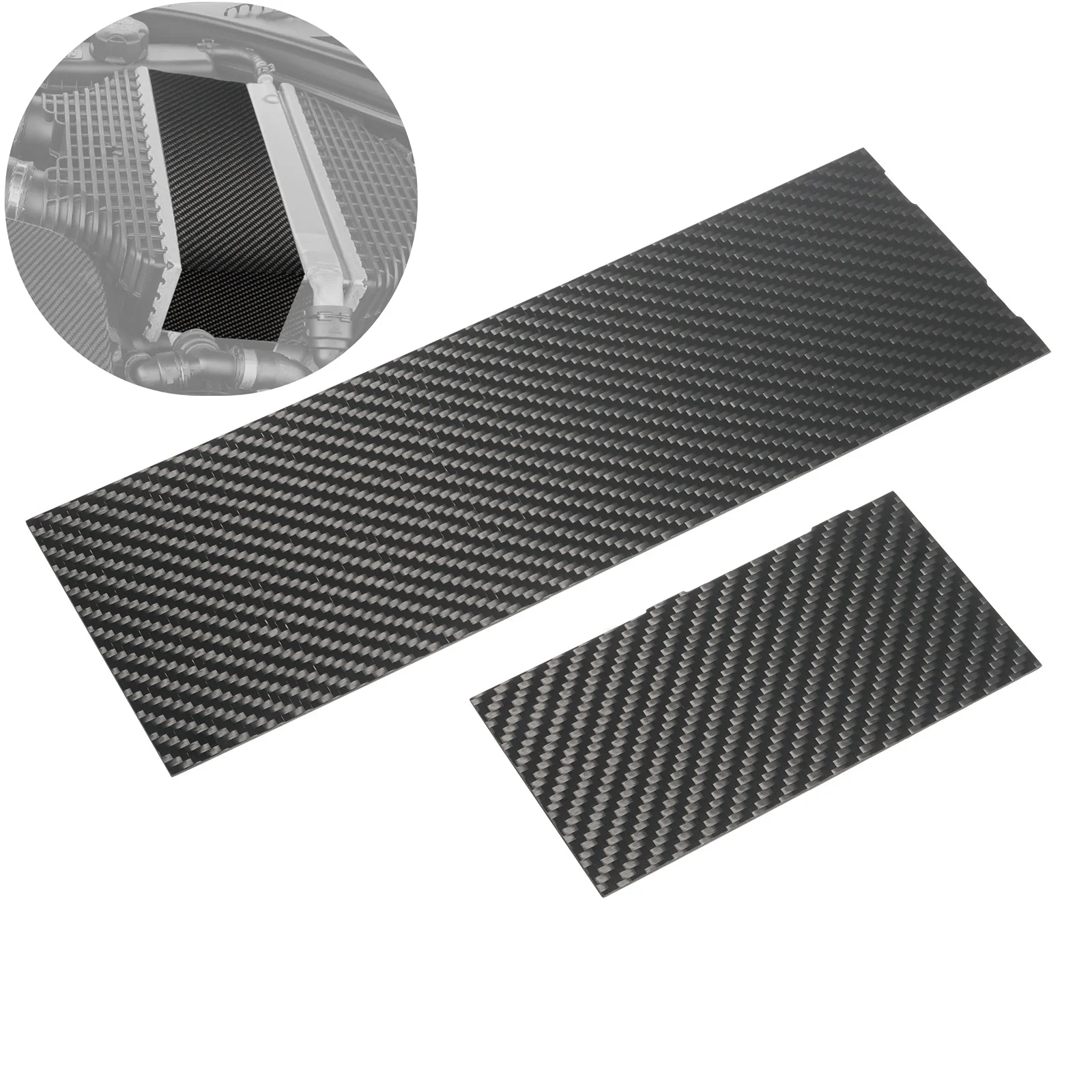 

BEVINSEE Carbon Intercooler Cover Charge Cooler Decorative Cover For BMW M4 F82 F83 M3 F80 M2 F87 S55 Base And Competition Model
