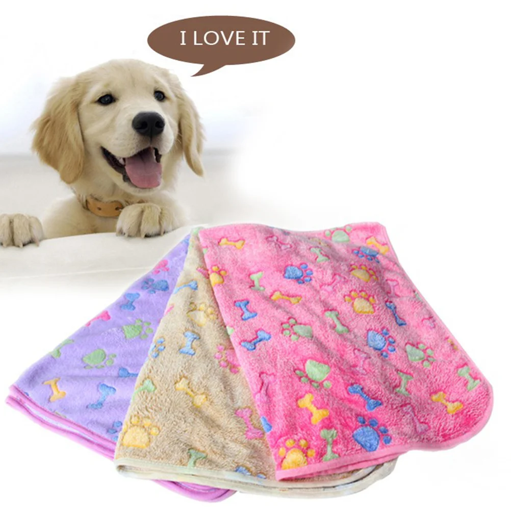 

Pet Dog Fleece for Small Dogs Cats Puppy Mat Cushion Sleep Blanket Couch Car Travel Use Pet Bedding Carrier Blanket Soft Warm