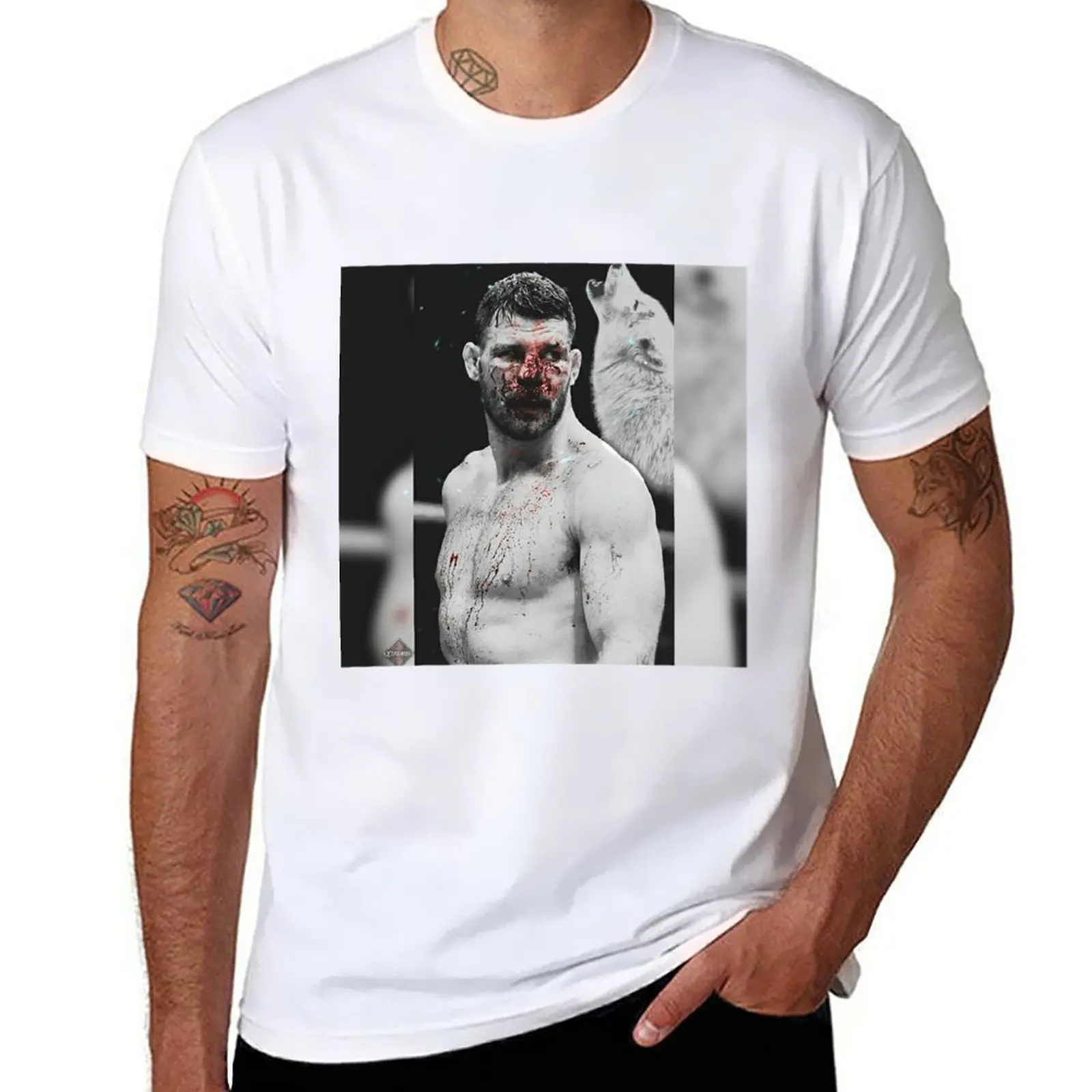 

Michael Bisping Shirt T-Shirt graphics summer tops mens t shirts pack