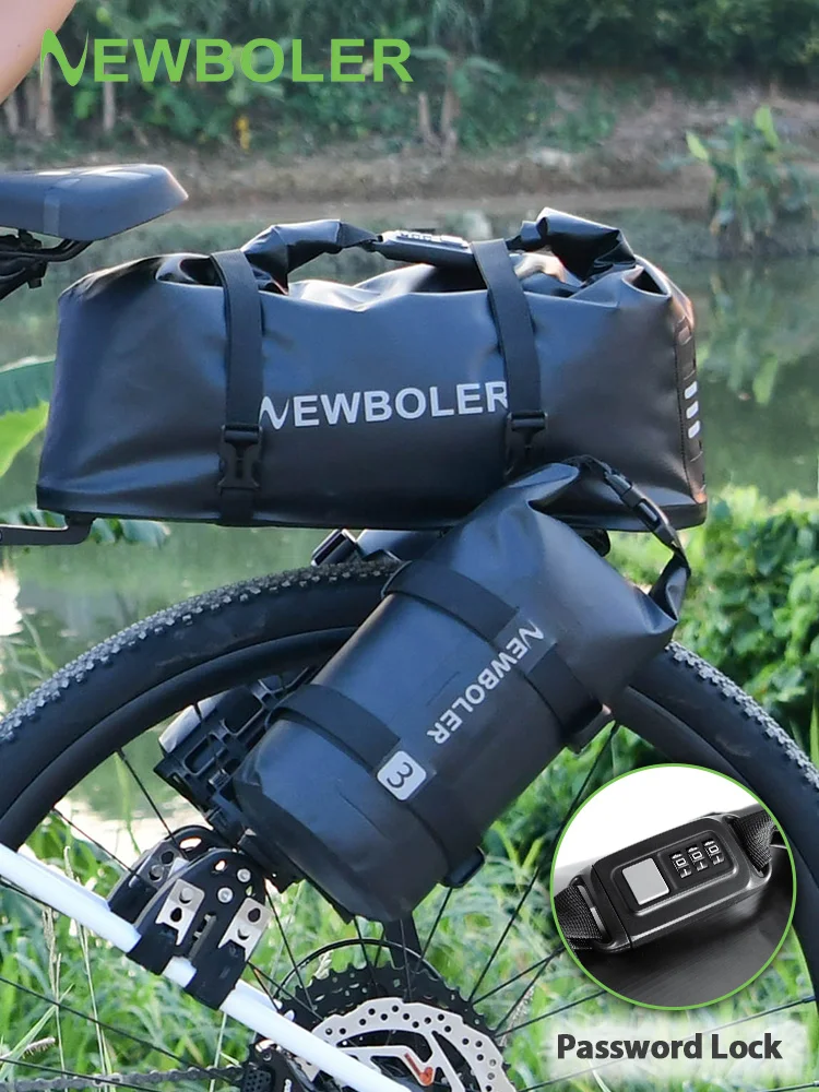AliExpress NONE NEWBOLER Aluminum Alloy Adjustable Bicycle Luggage Carrier Universal Bike Rear Shelf Suitable Bike Bag Bikepacking Accessories