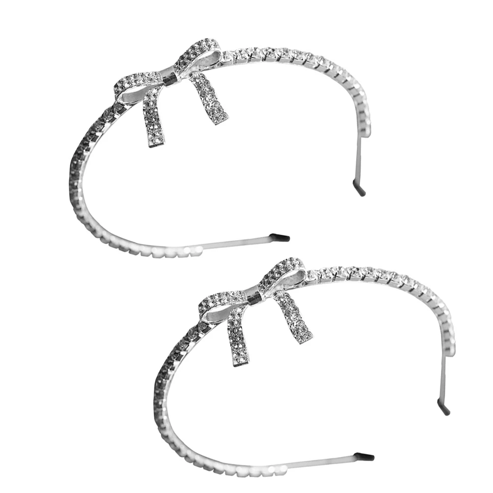 

2Pcs Rhinestone Wedding Headpiece Headb Wedding Bridal Hair Accessories Bridesmaid Party Hairstyle Lightweight Durable