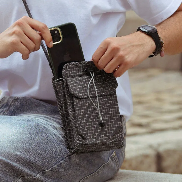 Lightweight Unisex Crossbody Commuter Bag Sports Running Travel Phone Pouch Quick‑access Earphone Passport Storage Shoulder Bag