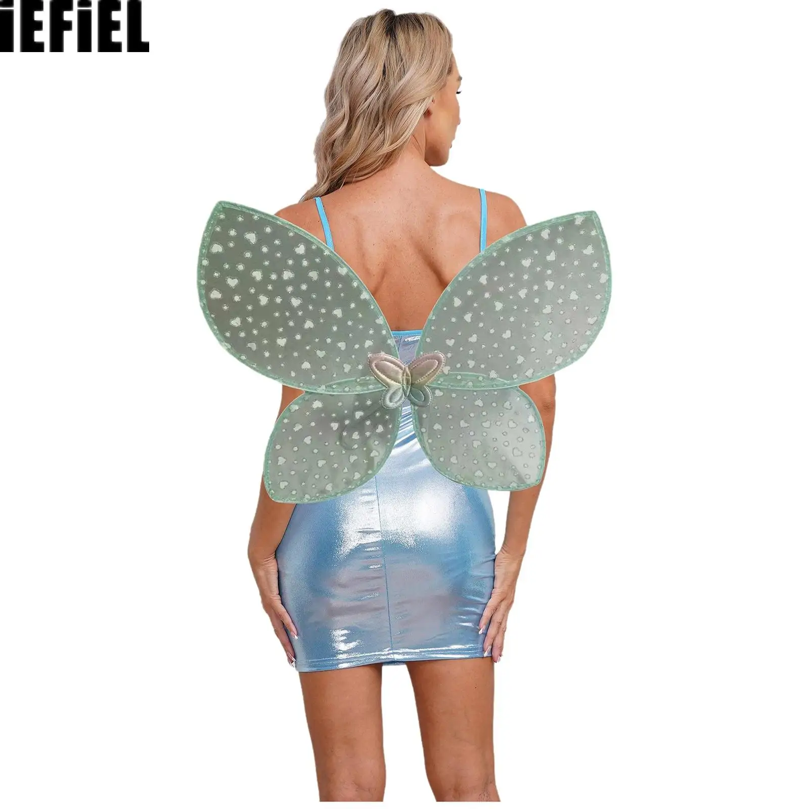 

Angel Butterfly Wings Fairy Cosplay Wings with Elastic Straps Butterfly Costume Fairy Wings for Halloween Festival Performance