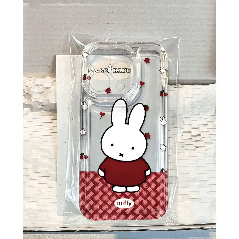 

Miffy Cute Simple Anti Drop Wear Resistant Phone Case Cartoon Full Pack Soft Rubber Suitable for Iphone 12 13 14 15 16 Promxs