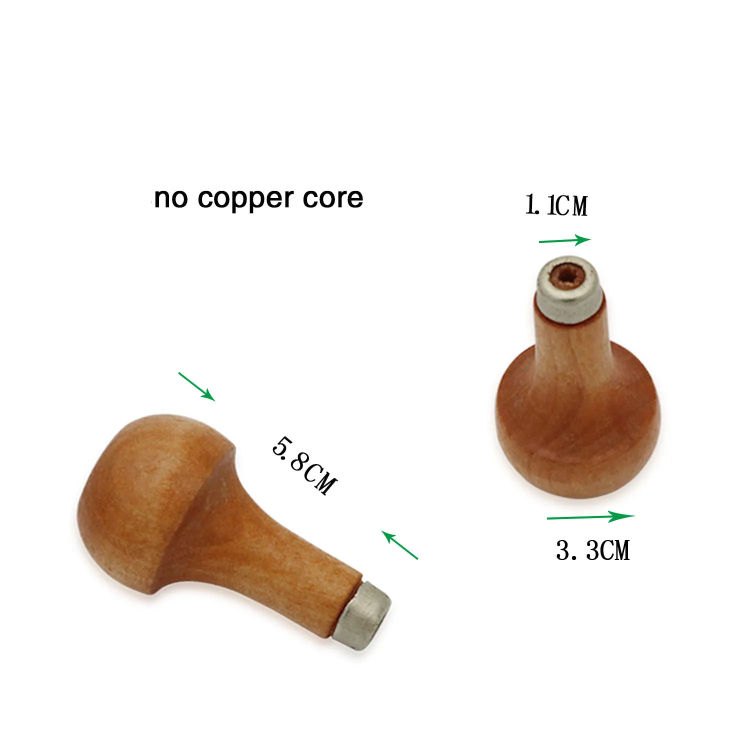 1PCS Wood Pear Shape Graver Handle Beading Tool Holder For Jewelers Engraving Tool