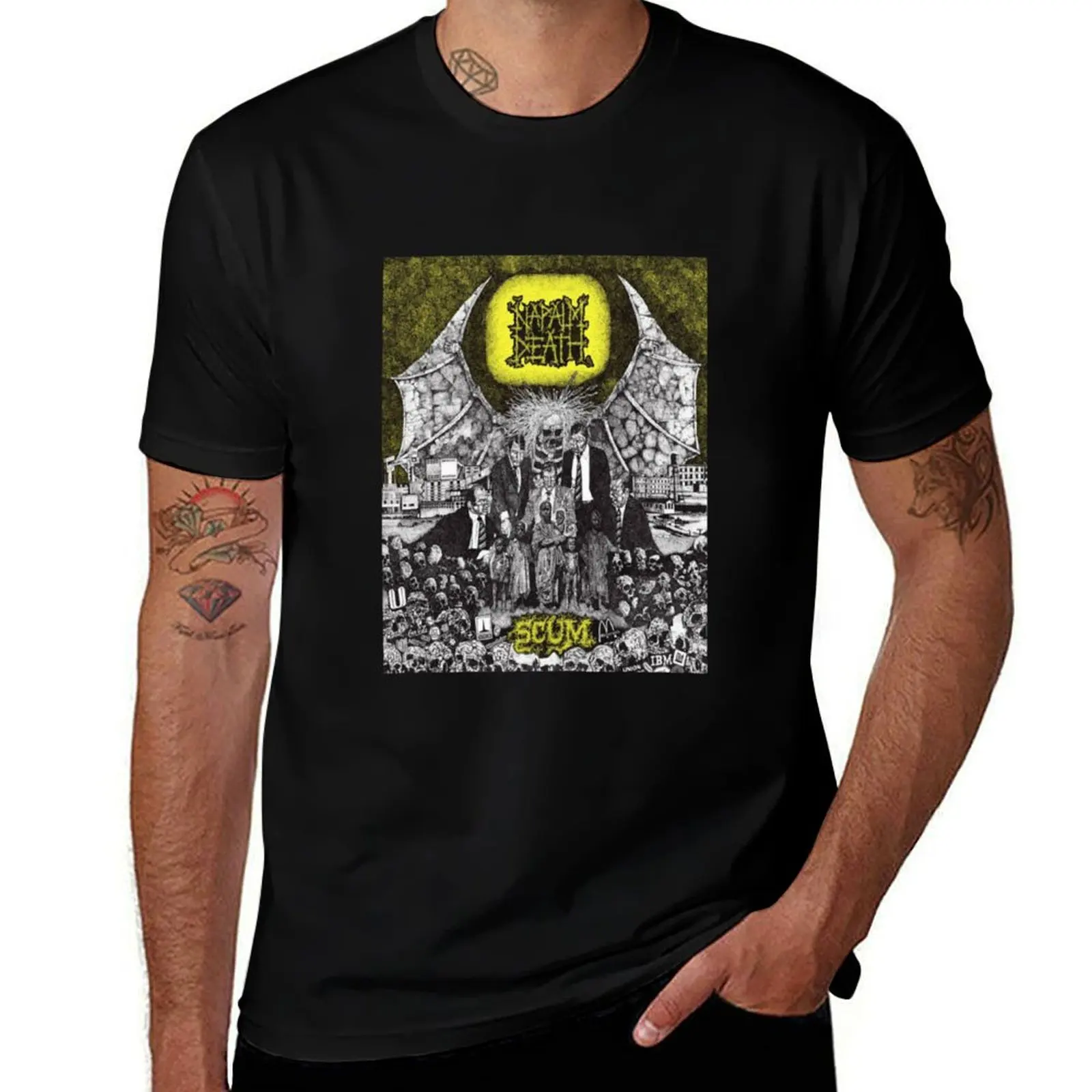 

04band top napalm death T-Shirt t shirt for man t shirt for man 100 percent cotton T-Shirt