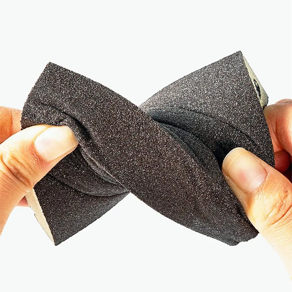 Lixadeira lavável e reutilizável para Derusting Metal e Polimento, esponja sortida, grosso, médio, fino, 60, 120, 180 grãos, 6pcs