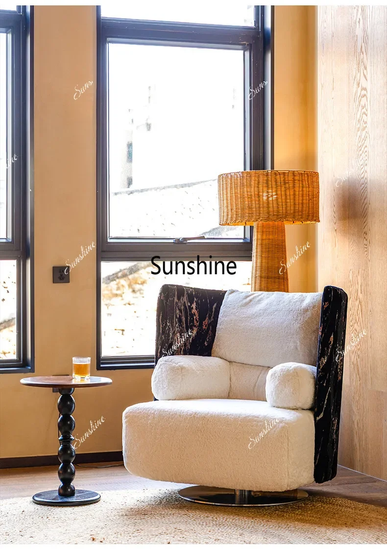 

French retro leisure chair single sofa
