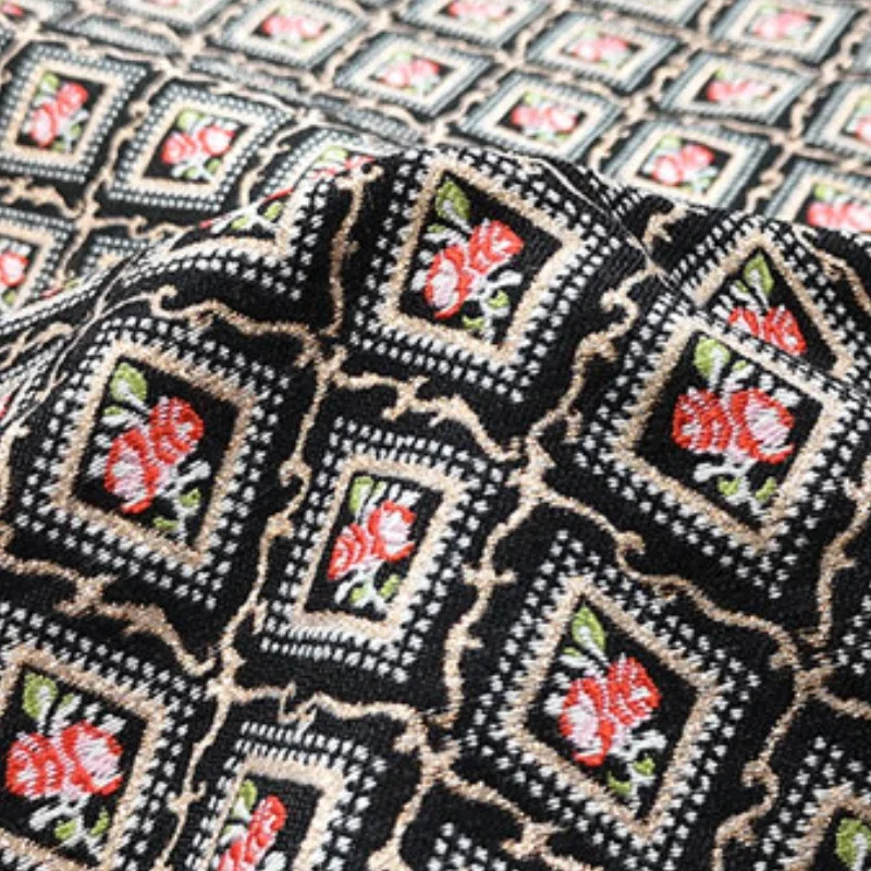 

Парчовая жаккардовая ткань, квадратная ветровка, костюм, пальто, дизайнерская ткань, европейский бренд, мода для шитья, оптовая продажа